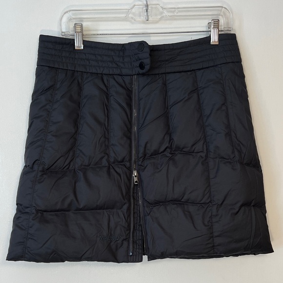 Marmot Black Down Quilted Mini Skirt Medium - Picture 6 of 12